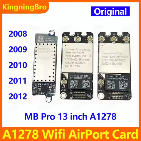 Original Bluetooth Wifi Airport Card For Macbook Pro 13" A1278 BCM94322USA BCM94331PCIEBT4AX BCM9433