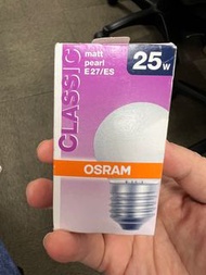 歐司朗燈泡 Osram Light Bulb 25W E27/ES Classic Matt Pearl