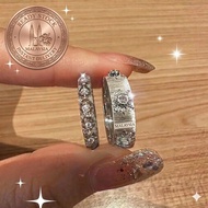 R132 Brushed Ring Korea Minimalist Aesthetic Open Couple Jewelry Cincin Hadiah Birthday Tunang Anniv