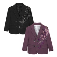 1-12 Years Boy's Leisure Blazer Embroidery Autumn