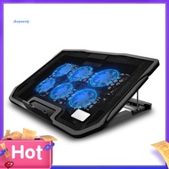 SPVPZ 2 USB Ports Six Cooling Fans Laptop Cooler Pad Notebook Stand for 14/156Inch