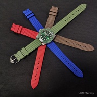 Share 20mm Adapt to Strap Flat Head 24mm Fluorine Rubber 22mm Strap DZCI