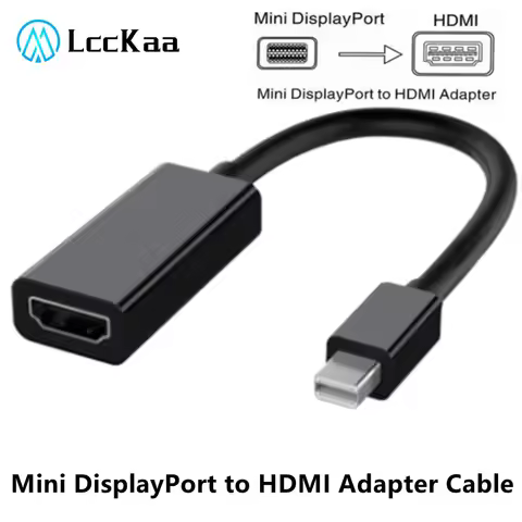 Thunderbolt Mini DisplayPort DP to HDMI Cable 1080P TV Projector Display Port to HDMI Adapter Cable 