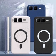 infinix Smart 10 Plus Casing Phone Case Cover with Magnetic Wireless Charger Sticker