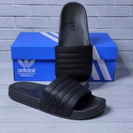 New Sandal Selop Pria Adidas A35 Full Black Slide 100% Grade Original