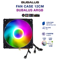 Quạt fan case ARGB Bubalus quạt tản nhiệt PC 12cm sync main Fan Led A RGB máy tính