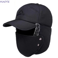 MAOYE Windproof Ear Protection Pilot Hat, Acrylic Fibers Ear Protection Men's Stylish Warm Ear Prote