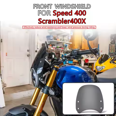 Motorcycle windshield windshield front fairing For Speed ​​400 Speed400 Scrambler 400 X 400X Scrambl
