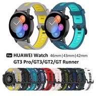For Huawei Watch Buds GT3 SE Pro GT2 GT2e Runner 46mm 43mm 42mm strap 2022 new double color sports s