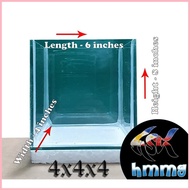 ஐ ☑ Betta Tank, for pet grooming, (maximum of 2 Tank per checkout) 4x4x4, 4x4x6, 6x4x6, 6x4x8, 6x6x