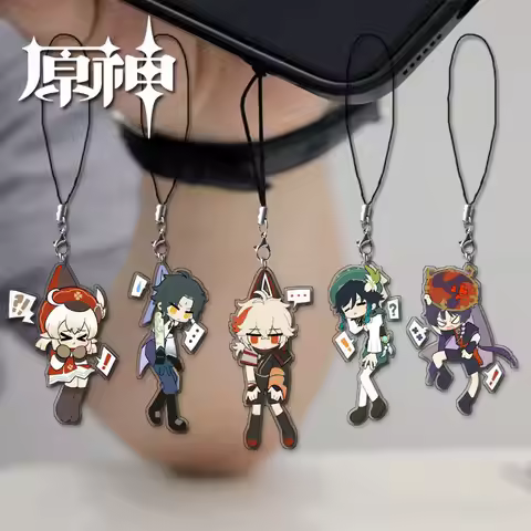 Game Impact Scaramouche Nahida Funny Angry Sigh Expression Strap Lanyards For Mobile Phone Case Keyc