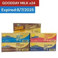 Goodday UHT  milk 200mlx24 (1carton)/Goodday UHT susu  200mlx24 /Air kotak susu/dairy