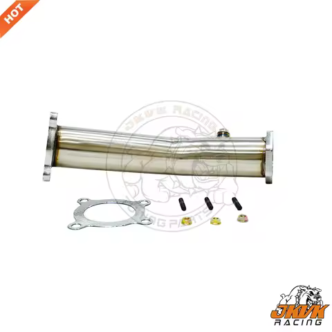 JKVK RACING SS304 3" Cat Delete Dowpipe For Au di A4 B7 2.0T FSI Upper Downpipe