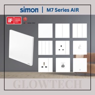 SIMON M7 Series AIR Switch Switches Ultra Thin / Platinum White / Frameless / Modern Socket