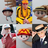 Handmade wool G-Dragon keychain | Handmade crochet G-Dragon doll | G-dragon keychain, bag charm, gif