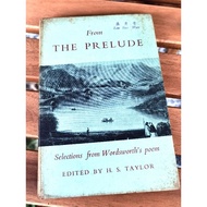 Vintage Book Published 1961 From The Prelude Selections From Wordsworth's Poem Book By H S Taylor