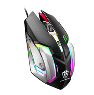 全城熱賣 - 有線機械遊戲滑鼠(瑪瑙黑）