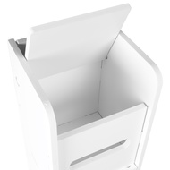 White PVC Storage Cabinet for Small Spaces over the Toilet Cabinet for Skinny Bathroom Storage Corne