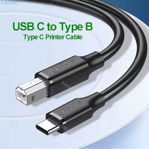 USB Type C to Type B 2.0 Printer Cable for Laptop to New MacBook Pro HP Canon Brother Epson Dell Sam
