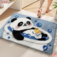MAIAL Bathroom Rug, Cute Animal Soft Comfort Plush Rug,  Panda Cat Peacock Rubber Backing Anti-Slip 