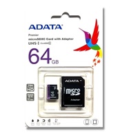 【ADATA 威剛】Micro SDHC Premier UHS-I U1/C10 64GB 記憶卡(附轉卡)