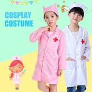 BSU Baju Doktor Jururawat Comel Sekali Topi Mainan Budak Berkostum Fun Role Play Dress-Up Doctor Nur