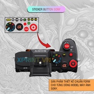 Sony, Sony A73, Sony A7R3, Sony A74 camera mode ring Sticker...