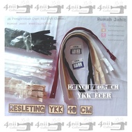 New Resleting Ykk 40 Cm Ritsleting Biasa Ykk 16 Inch Rit Sleting Gamis