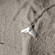 純銀鯨魚尾巴吊墜 項鍊