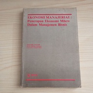 MANAGERIAL ECONOMIC BOOK MICROECONOMIC MANAGEMENT IN BUSINESS MANAGEMENT