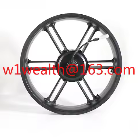 Superbsail OUXI V8 20Inch Motor 48V-500WMotor Line on the Right Side-Black Plug Fat Bike V8 Hub Moto