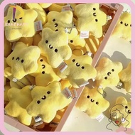DIACHASG Star Playing Toys, Plush yellow Plush Keyrings,  Little Star Key Chain bag