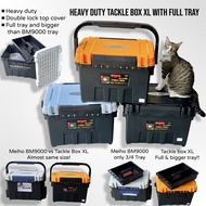 (New) Heavy Duty Tackle Box XL with Full Tray Size Meiho BM-9000