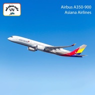 Airbus A350-900 Asiana Airlines Assembly Paper Model - MohinhgiayVN