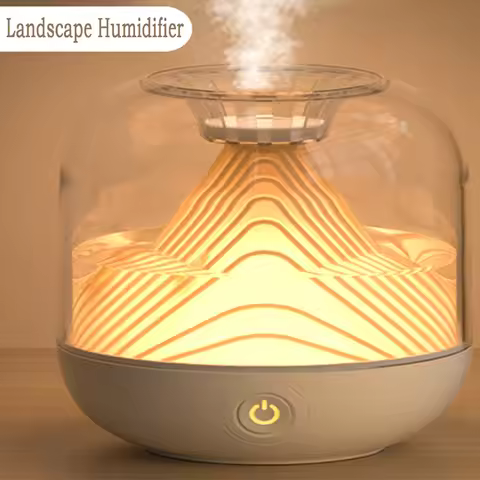 Air Humidifier USB Rechargeable Aroma Diffuser Ultrasonic Cool Mist Maker Fogger Lamp Difusor 2 Spee