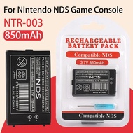 NTR-003 NTR-001 Rechargeable Battery 3.7V 850mAh Lithium Battery Pack For Nintendo NDS Game Console 