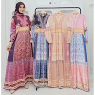 Latest premium Armani silk gamis 2023, Latest printed gamis, latest gamis 2023, bangkok printing gam