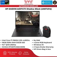 HP OMEN 16-b0074TX 4N0T4PA Gaming Laptop | i7-11800H | 16GB RAM 512GB SSD | 16.1"QHD 165Hz | RTX3070 | 4Z RGB | W10 |BAG