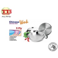 TTS- ZEBRA 38cm & 42cm 5 Ply Wok (176201 & 176202)