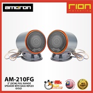 AMERON AM-210FG  2" (5CM) FULL RANGE SPEAKER WITH BASS REFLEX - GOLD