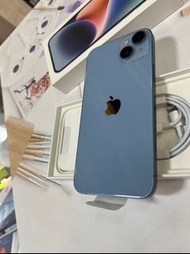 💜台北iPhone專賣店💜💜促銷一台出清拆封新品🍎iPhone14Plus128G 藍色🍎💟螢幕6.7吋🔋100%🔺蘋果原廠保固2024/8/25🔺