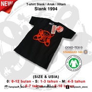 MERAH (1-10 YEARS) SLANK 1994 RED - BLACK - SLANKIDS T-SHIRT - CHILDREN'S CLOTHES - TAMPIASIH STORE