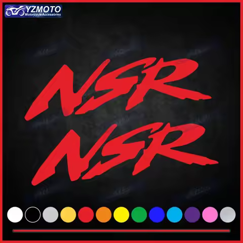 For Honda NSR NSR125 NSR250R Motorcycle Sticker Car Decal Decoration Fuel Tank Engine Logo Fairing W