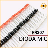 (10 Pieces) Diode Fr307 1000V 3A Mic Renteng Diode Fast Recovery Fr307 Diode Fr 307 3 Ampere 1000 Di