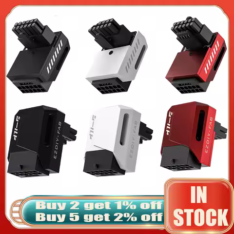 12V 16pin 90 Degree Angled Turning Connector Power Adapter 12VHPWR GPU Male To Female Connector for 