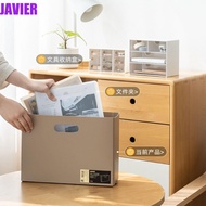 JAVIER Folding Desktop Organizer Magazine Bill 3 Color Office Supplies Student Stationery Archives Contract Paper Organizer A4 File Organizer Box