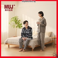 MUJI Ladies Side Seamless Double Gauze L/Slv Pajamas