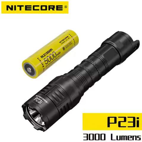 NITECORE P23i Flashlight LED 3000Lumens Tactical USB-C Rechargeable Self Defense Law Enforcement Sea
