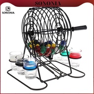 [SONONIA] New Arrival Drinking Game Lottery Machine Bingo + 6 Pcs Glasses + 48 Pcs Balls