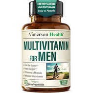 Multivitamin – Multivitamin Lelaki Metil & Kapsul Multiminerals dengan Vitamin B12, A, D, C, Zink, M
